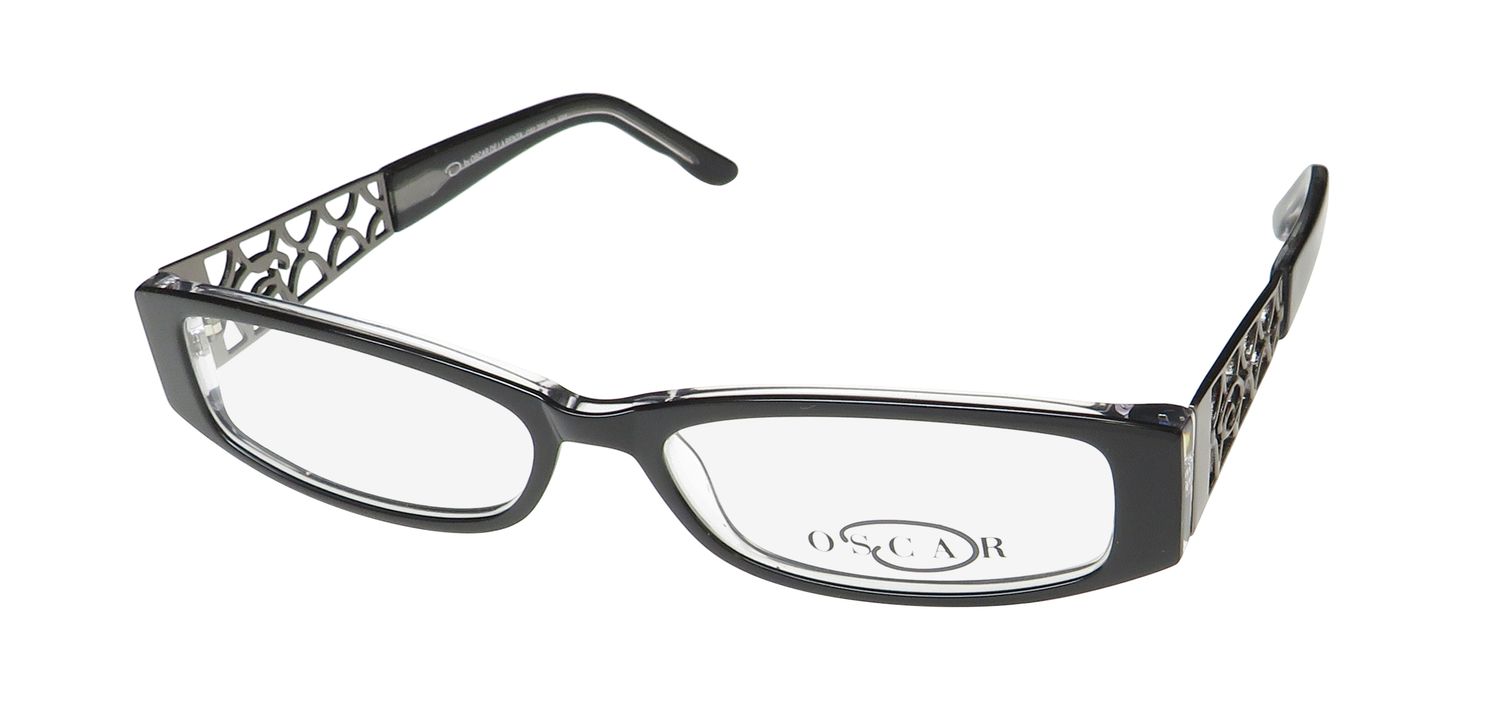 1 Unit hot NEW Oscar De La Renta Women Shiny Black Eyeglasses Frames 52-18-145 #304