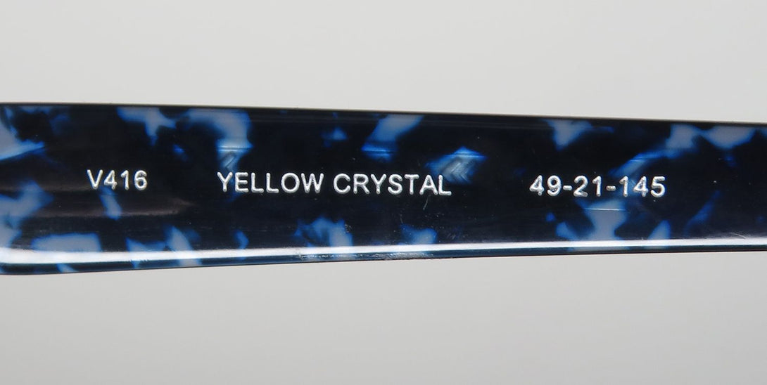 Color_yellow crystal / blue